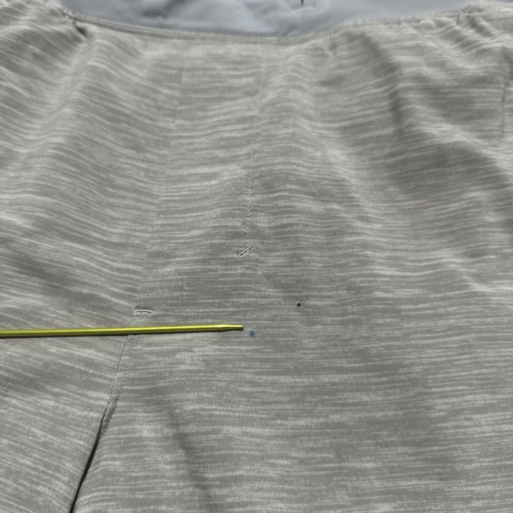 Lululemon Shorts Mens Small Gray Heather Pool Missing Drawstring Trunks